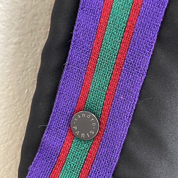 Sandro Womens 42 Size 10 US Patricia Stripe Track Pants Pull On Drawstring Waist - Picture 5 of 12